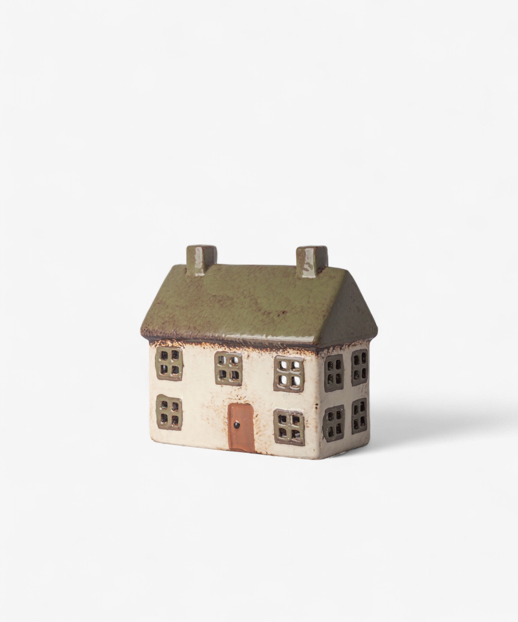 Alsace Tea Light Cottage Olive Green YA0095