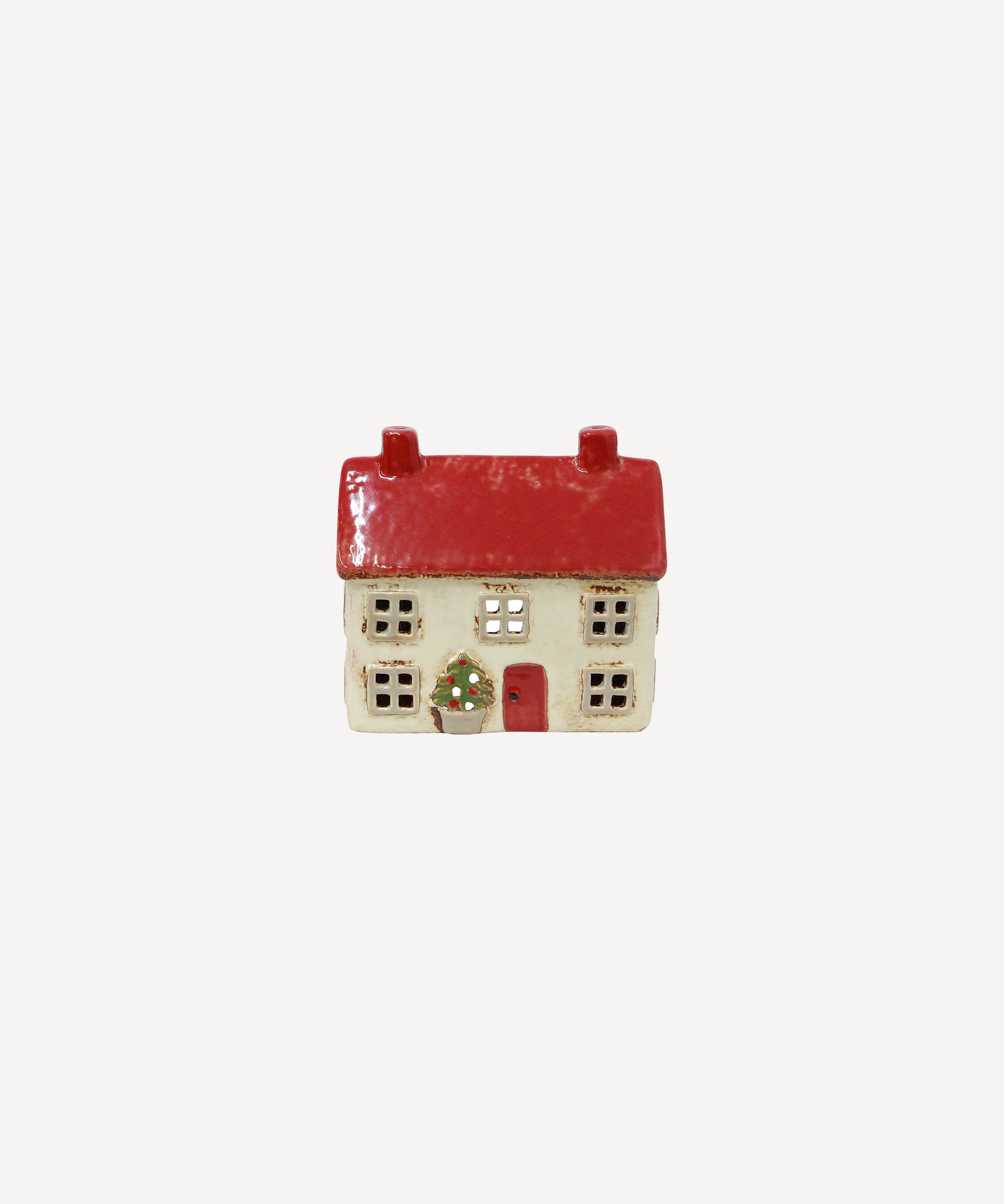 Alsace Tea Light Cottage Christmas Stone YA0061