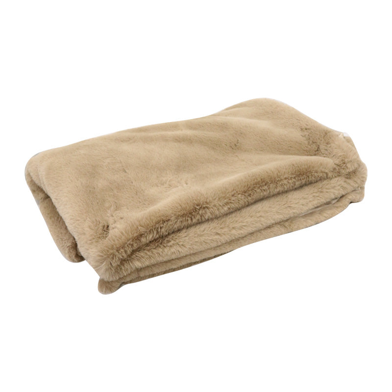 Faux Fur Throw - Caramel