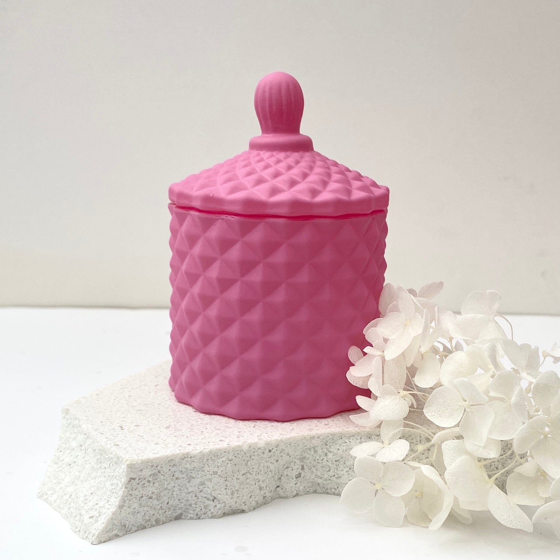 Geo Jar Baby Pink