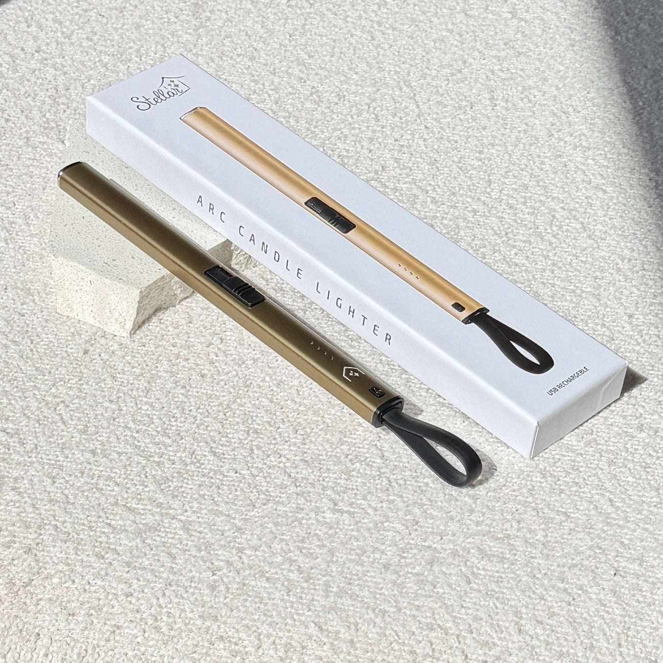 Rechargeable Arc Lighter Gold