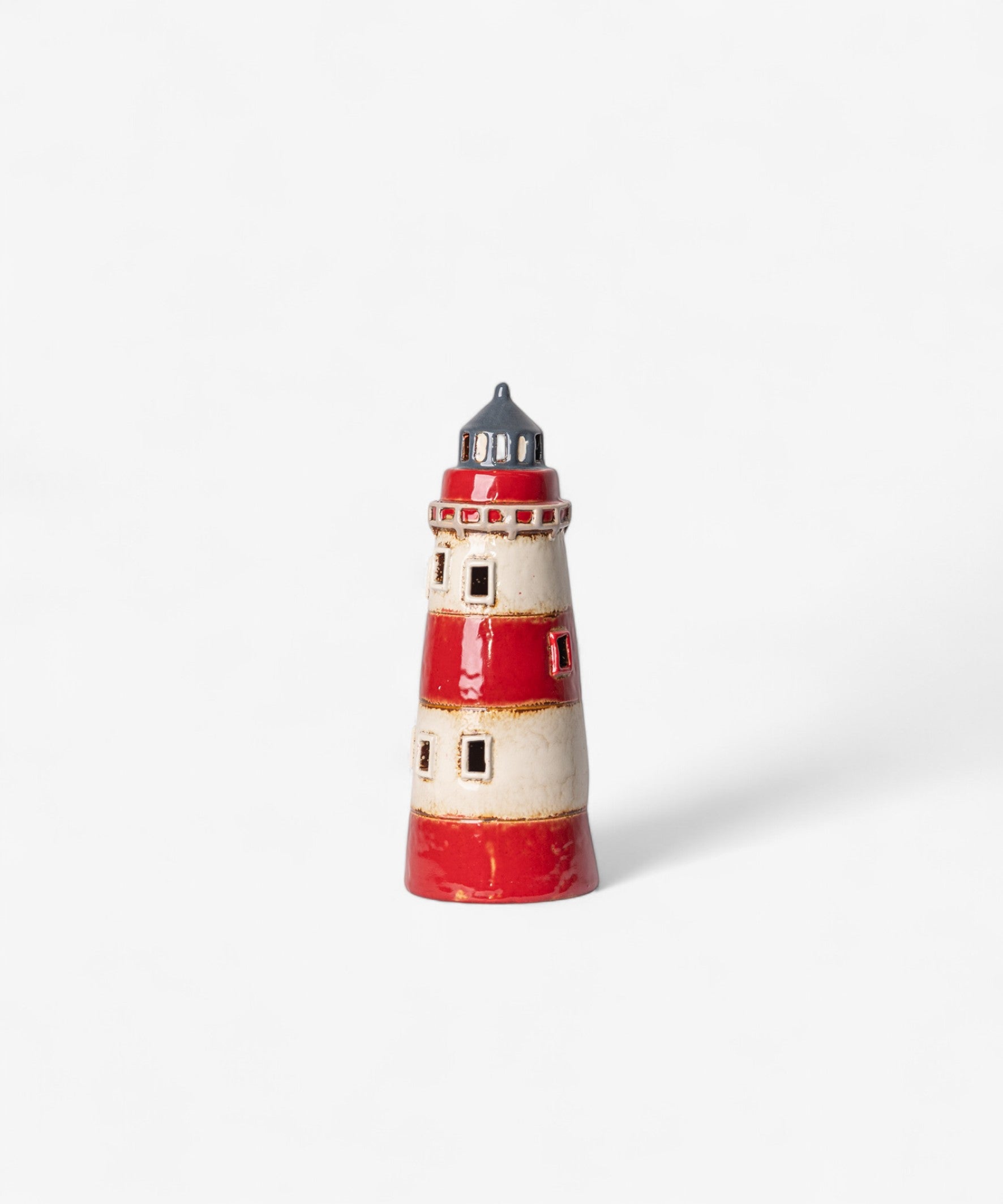 Tea Light Lighthouse Saint Malo Tea Light Lighthouse YA0081 - White Palm
